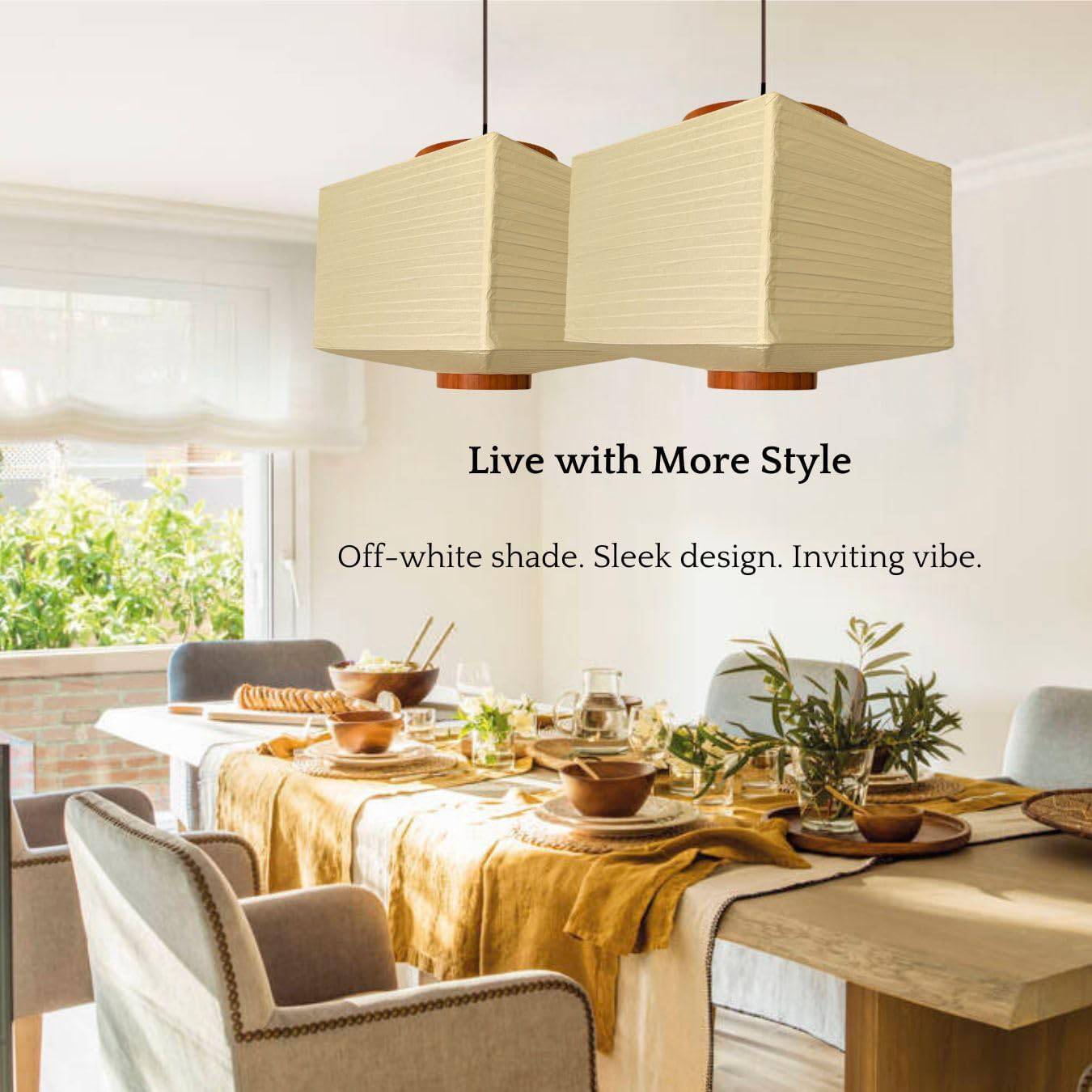 Paper Lamp Shade Rectangular - Perfect for Home Decor, Easy Installation